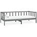 Divano Letto Con Materasso 90x200 Cm Grigio In Legno Di Pino - Foto miniatura 3