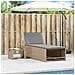 Lettini Prendisole 2 pz con Tavolino Beige in Polyrattan - Foto miniatura 3