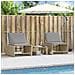 Lettini Prendisole 2 pz con Tavolino Beige in Polyrattan - Foto miniatura 4