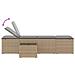 Lettini Prendisole 2 pz con Tavolino Beige in Polyrattan - Foto miniatura 9