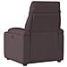 Poltrona Massaggio Reclinabile Elettrica Marrone Scuro Tessuto - Foto miniatura 7