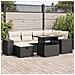 Set Divani da Giardino con Cuscini 8 pz Nero in Polyrattan - Foto miniatura 2