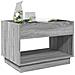 Tavolino da Salotto con LED Infinity Grigio Sonoma 70x50x50 cm - Foto miniatura 4