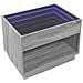 Tavolino da Salotto con LED Infinity Grigio Sonoma 70x50x50 cm - Foto miniatura 5