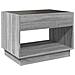 Tavolino da Salotto con LED Infinity Grigio Sonoma 70x50x50 cm - Foto miniatura 8