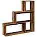 Libreria Divisorio 3Ripiani Legno Antico 123x29x123 Truciolato - Foto miniatura 7