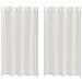 Tende con tende 2 pcs Crema 140x175cm Poliestere - Foto miniatura 1
