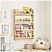 Libreria Montessori Per Bambini Con 4 Ripiani A Parete Per Libri E Giochi Naturale - Foto miniatura 3