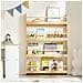 Libreria Montessori Per Bambini Con 4 Ripiani A Parete Per Libri E Giochi Naturale - Foto miniatura 6