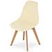 Sedia KITO - Design ergonomico senza tempo in crema x 1 - Foto miniatura 6