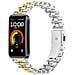 Elegante Bracciale In Acciaio Inossidabile Con Perle Compatibile Con Huawei Band 8/9/10 Silver+gold - Foto miniatura 2