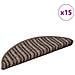 Tappetini per scale autoadesivi 15 pcs Marrone 56 x 17 x 3 cm - Foto miniatura 3