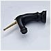 Rubinetto per lavabo da bagno, Blackswan, tipo M281 Unicorn, modello corto nero /oro, misura 20 cm - Foto miniatura 2