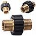 Adattatore Per Tubo Alta Pressione - Ottone Anticorrosione, Filettatura 2x M22 | Compatibile Con Idropulitrici Kärcher - Foto miniatura 1