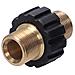 Adattatore Per Tubo Alta Pressione - Ottone Anticorrosione, Filettatura 2x M22 | Compatibile Con Idropulitrici Kärcher - Foto miniatura 2