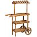 Carrello Espositivo-scaffale In Legno 3 Vassoi Marrone 87x40x130h Cm - Foto miniatura 1