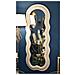 Specchio Con Cornice Onde-beige-mdf-60x4x160 Cm - Foto miniatura 5
