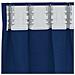 Tende Blackout con Anelli 2 pcs Blu Scuro 140 x 140 cm - Foto miniatura 5