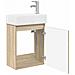 Mobile bagno con rubinetto Rovere Sonoma 45,5 x 22,5 x 84 cm - Foto miniatura 4