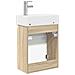 Mobile bagno con rubinetto Rovere Sonoma 45,5 x 22,5 x 84 cm - Foto miniatura 7