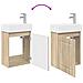 Mobile bagno con rubinetto Rovere Sonoma 45,5 x 22,5 x 84 cm - Foto miniatura 9