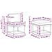 Set di divani da esterno con cuscino 4 pcs Naturale e Antracite - Foto miniatura 7