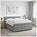 Letto box spring con materasso Grigio Chiaro 200 x 200 cm - Foto miniatura 4