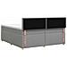 Letto box spring con materasso Grigio Chiaro 200 x 200 cm - Foto miniatura 9