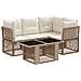 Set Divano da Giardino 5 pz Beige polyrattan - Foto miniatura 1