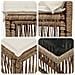Set Divano da Giardino 5 pz Beige polyrattan - Foto miniatura 8