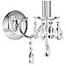 I-BOEME / AP1 - Applique raffinata con cristalli a goccia cromata 40 watt E14 - Foto miniatura 3