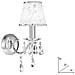 I-BOEME / AP1 - Applique raffinata con cristalli a goccia cromata 40 watt E14 - Foto miniatura 4