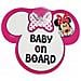 Segnale auto con ventosa ''baby on board'' Minnie - Foto miniatura 2