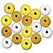 Rayher - 115 Pezzi - Perline In Legno Lucido Resistenti Ø6mm - Colore Giallo/oro/bianco - Foto miniatura 2