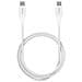 Cavo in TPE "Plain" da USB Type-C a Type-C USB 2.0, 1m Bianco - Foto miniatura 1