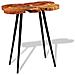 Tavolo A Tronco Legno Massello Di Acacia 90x60x110 Cm - Foto miniatura 3