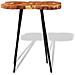 Tavolo A Tronco Legno Massello Di Acacia 90x60x110 Cm - Foto miniatura 6