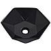 Lavandino 41x36,5x12 Cm In Ceramica Nero - Foto miniatura 2