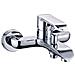 Miscelatore Rubinetto America Esterno Vasca In Ottone Cromato Con Set Doccia - Foto miniatura 2