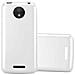 Custodia Compatibile Con Motorola Moto C Plus In Argento Metallo - Hard Case Coperchio Protettivo In Look Metallico Contro I Graffi E Gli Urti - Foto miniatura 1