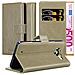 Custodia Compatibile Con Nokia Lumia 950 In Marrone Cappuccino - Coperchio Protettiva Con Chiusura Magnetica, Funzione Stand E Tasca Per Le Carte - Foto miniatura 1