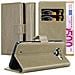 Custodia Compatibile Con Nokia Lumia 950 In Marrone Cappuccino - Coperchio Protettiva Con Chiusura Magnetica, Funzione Stand E Tasca Per Le Carte - Foto miniatura 3