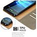 Custodia Compatibile Con Nokia Lumia 950 In Marrone Cappuccino - Coperchio Protettiva Con Chiusura Magnetica, Funzione Stand E Tasca Per Le Carte - Foto miniatura 5