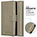 Custodia Compatibile Con Nokia Lumia 950 In Marrone Cappuccino - Coperchio Protettiva Con Chiusura Magnetica, Funzione Stand E Tasca Per Le Carte - Foto miniatura 2