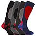 4 Paia Di Mens Elevate Prestazioni Termiche Ski Socks-assortiti-uk 6 - 11 (eur 39 - 45)  - Foto miniatura 1