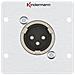Konnect 50 Alu - Piastra Frontale Modulare Snap-in - Xlr 3 Pin (7444000416) - Foto miniatura 1