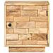 Comodino 40x30x45 Cm In Legno Massello Di Mango - Foto miniatura 3