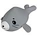 0584133 Foca giocattolo Spandex Grigio peluche - Foto miniatura 1