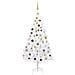 Set Albero Natale Artificiale con LED Palline Bianco 180cm PVC - Foto miniatura 1