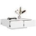 Tavolino da Salotto Bianco 90x60x31 cm in Legno Multistrato - Foto miniatura 4